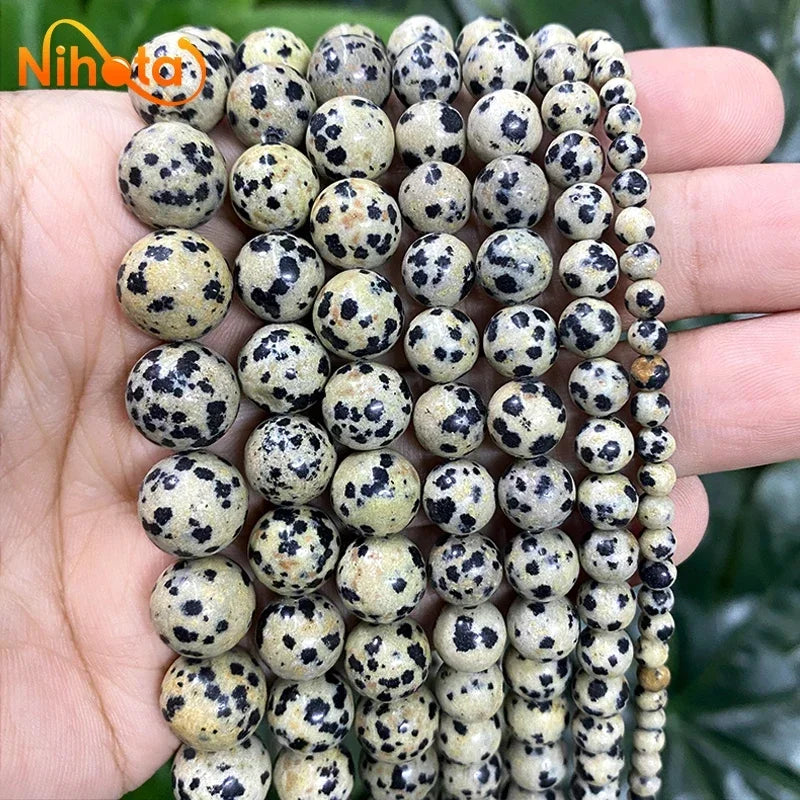 Natural Stone Beads Jaspers Amazonite Turquoises Agates Round Beads for Jewelry Making Diy Bracelet Earrings 4/6/8/10/12mm