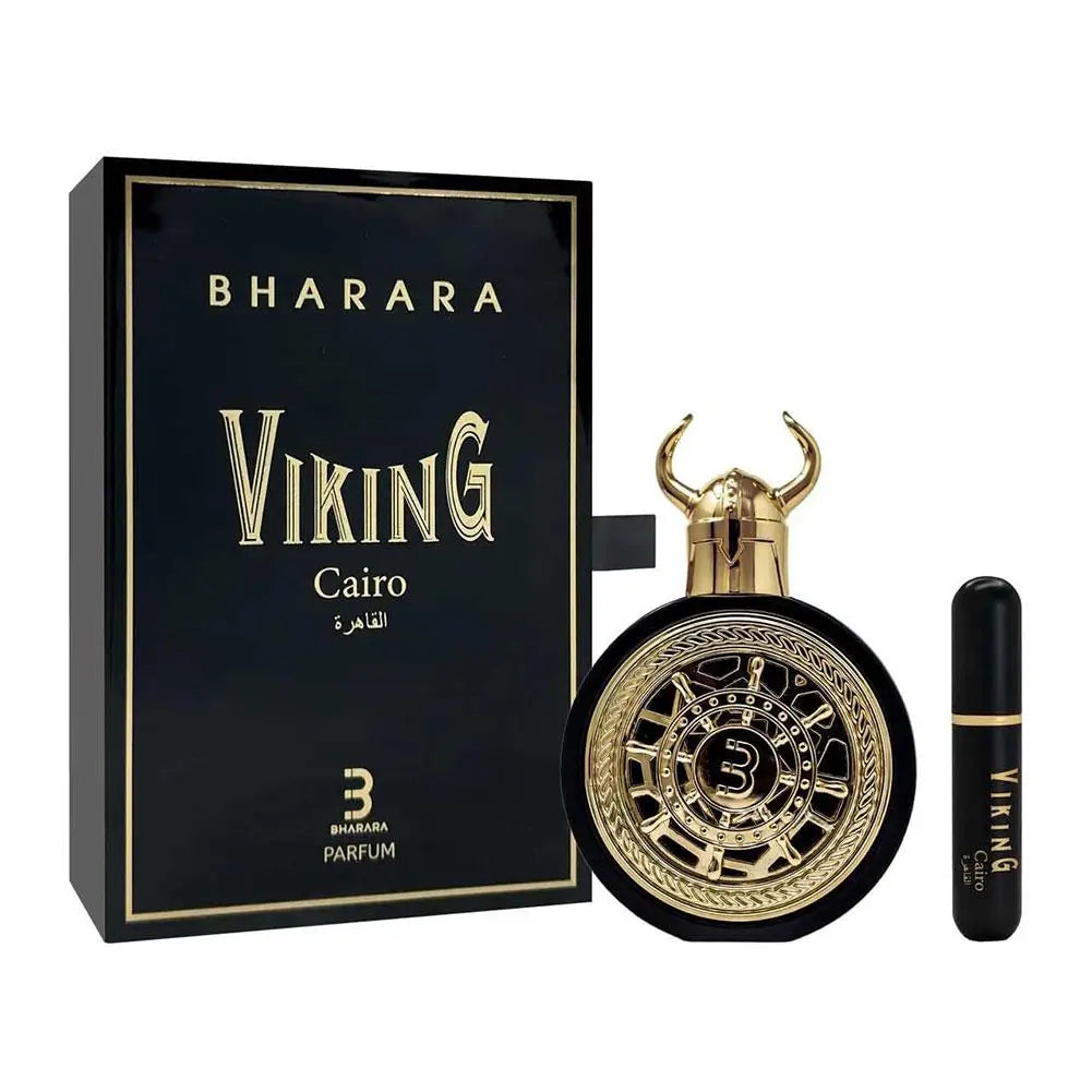 100ml Bharara Viking Men Perfume Cairo Black Ox Head Middle East Dubai Parfum Senior Business Attar Sexy Fruity Aroma For Women