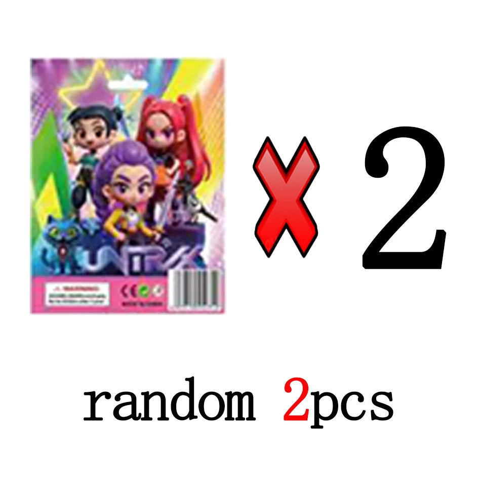 Kpop Demon Hunters 2025 Cute PVC Mystery Box Collectible Doll Model Desk Decoration Figure Toy for Kids Gift