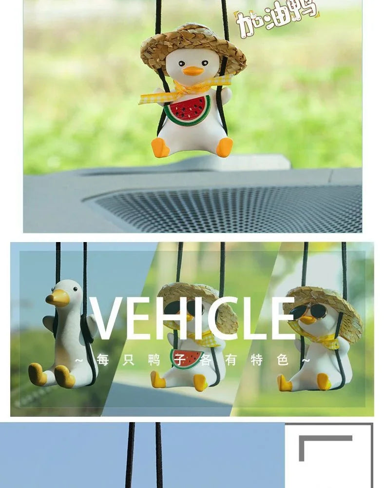Car Decoration Accessory Duck-shaped Aroma Diffuser, Cute Cartoon, Car Interior Decoration Item