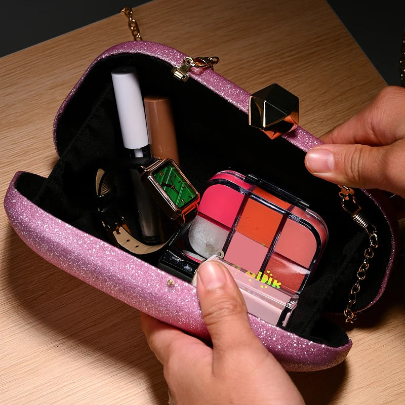 New Creative Bright Sequin Wedding Clutch Bag Women's Sparkly Evening Dress Storage Bag for Banquet Parties Gift Bag