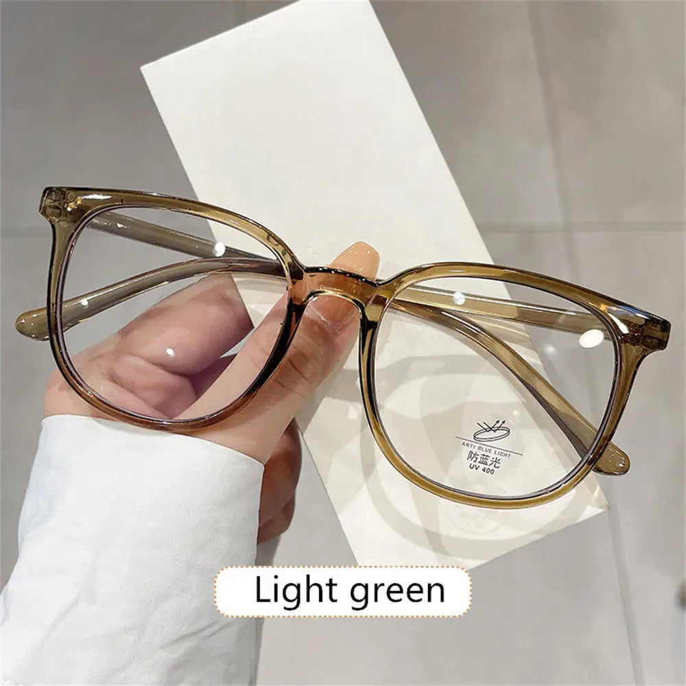 Fashion Ultra-Light Polygon Frame Anti-blue Light Glasses Unisex Reading Eyewear UV400 Shades Flat Mirror Eyeglasses