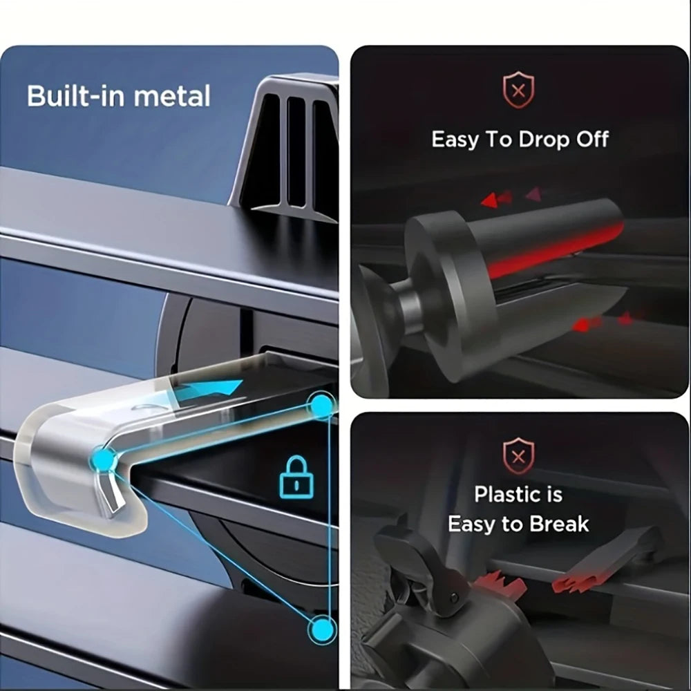 Gravity Car Phone Holder Air Vent Clip Mount Mobile Cell Stand Smartphone GPS Navigation Bracket For 4.7-6.7 Inch Mobile Devices