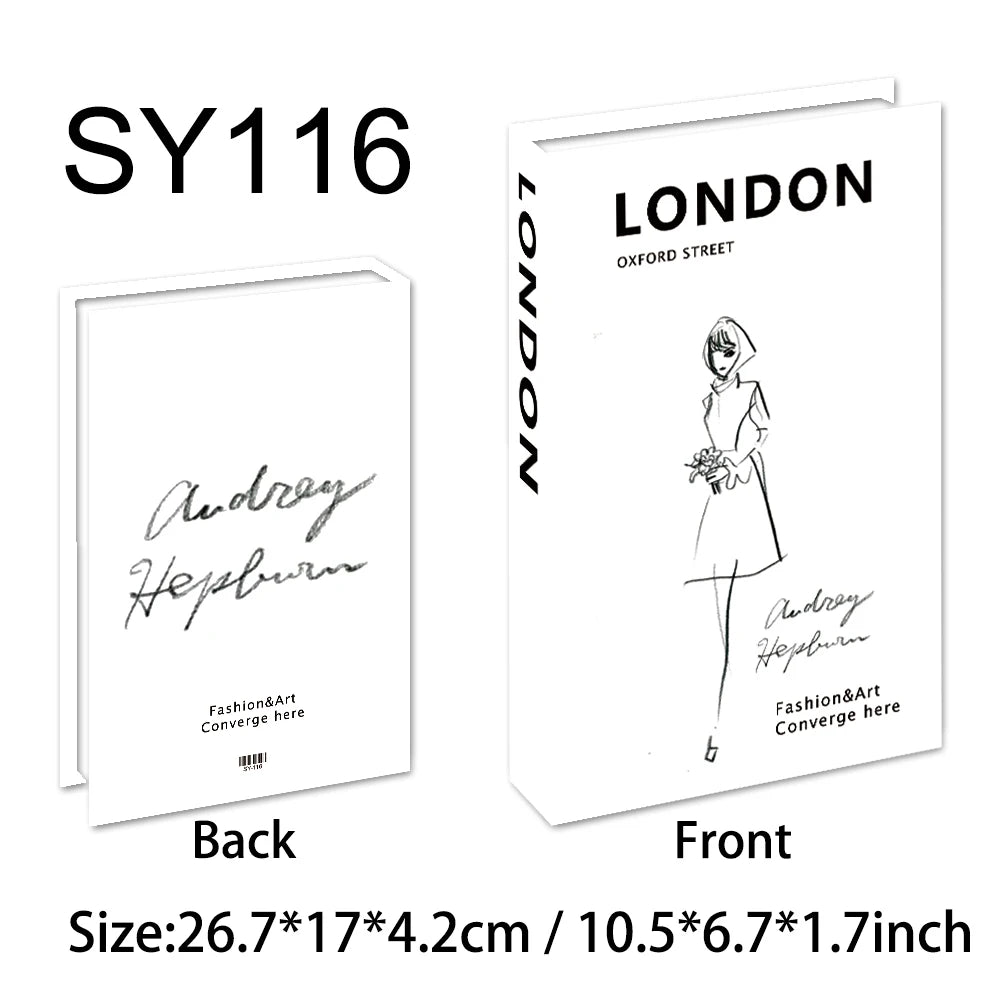 Luxury Home Decoration Fake Book Fashion Living Room Decoration Coffee Table Bedroom Interior Items Modern Book Box Decoration