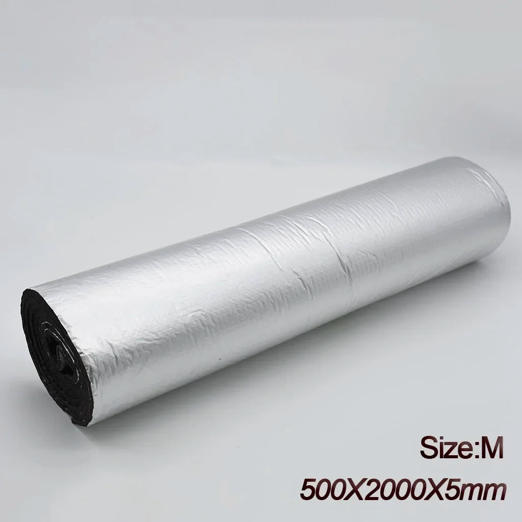Car Sound Deadening Mat 5mm 10mm Heat Noise Insulation Pad 2000x500mm 250x400mm Hood Roof Door Wall Acoustic Foam Accessory