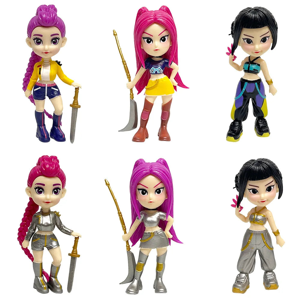 K-Pop Demon Hunters Blind Box Anime Figure Rumi Mira Zoey Sussy Dolls Blind Bag Mystery Box Decoration Kids Christmas Gift