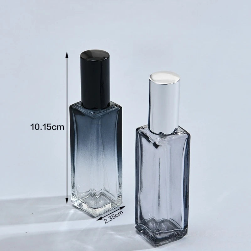 2PCS 20/10ML High Quality Perfume Spray Bottle Gradient Blue Perfume Bottle Travel Cosmetic Refillable Spray Bottle Empty Mini