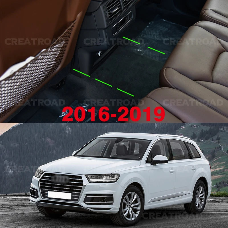 Car floor mats for AUDI Q7 (Seven seats) 2006 2007 2008 2009 2010 2011 2012 2013 2014 2015 2016-2025 Custom foot Pads automobile