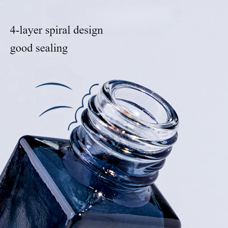 2PCS 20/10ML High Quality Perfume Spray Bottle Gradient Blue Perfume Bottle Travel Cosmetic Refillable Spray Bottle Empty Mini