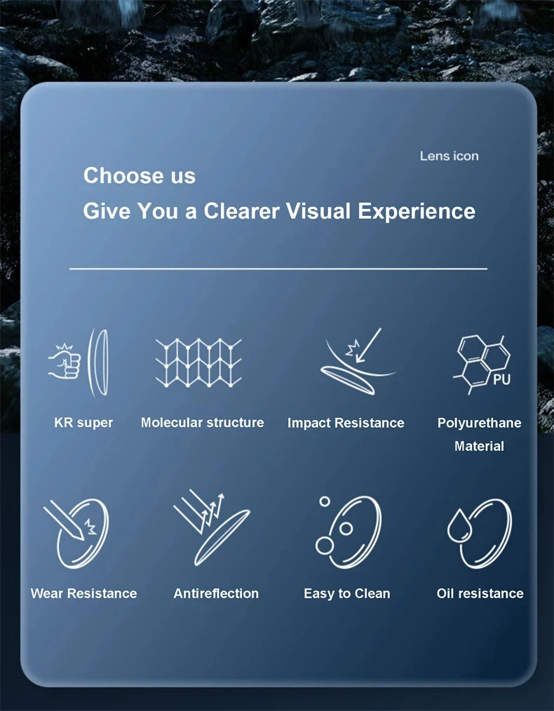 Photochromic Progressive Multifocal Anti-blue Light Lenses 1.61 1.67 Prescription Optic Glasses Myopia Presbyopia Colour Lenses