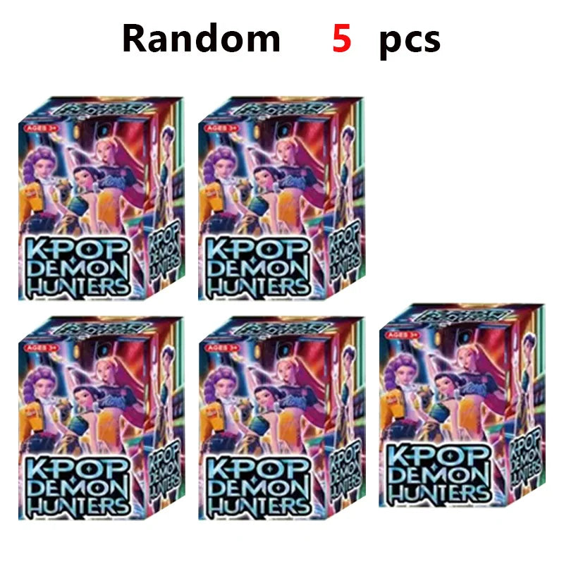 18pcs Kpop Demon Hunters blind box Figure Toy Derpys Tiger Rumi Mira Zoey Sussy Figurine Doll For Fans Christmas birthday Gift