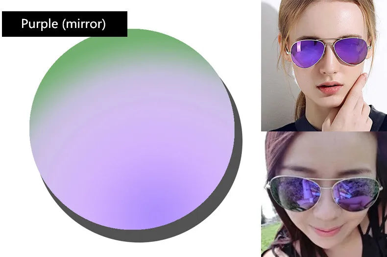 Polarized Sunglasses Prescription Lens Aspheric UV Protection Sun Glasses Myopia Presbyopia Driving Fishing Colour Lenses 2Pcs