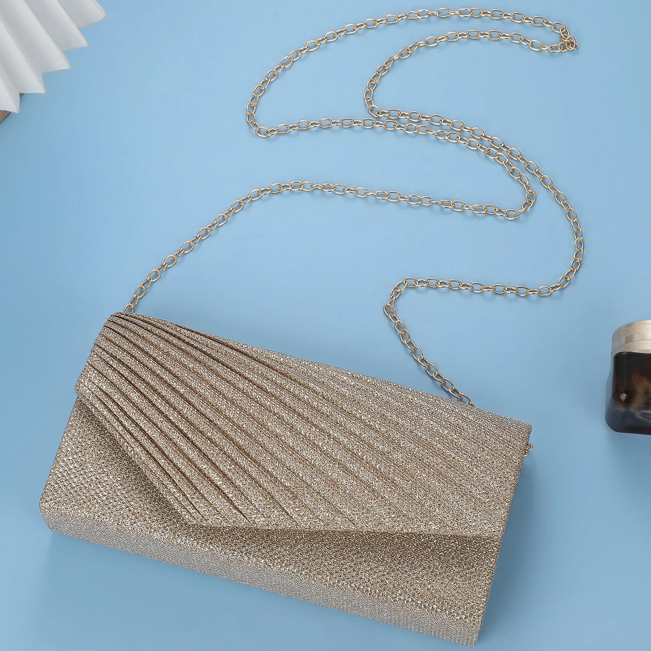 Luxury Glitter Women's Evening Clutch Bag Envelope Bridal Party Purse Valentine Wedding Dinner Handbag for Ladies