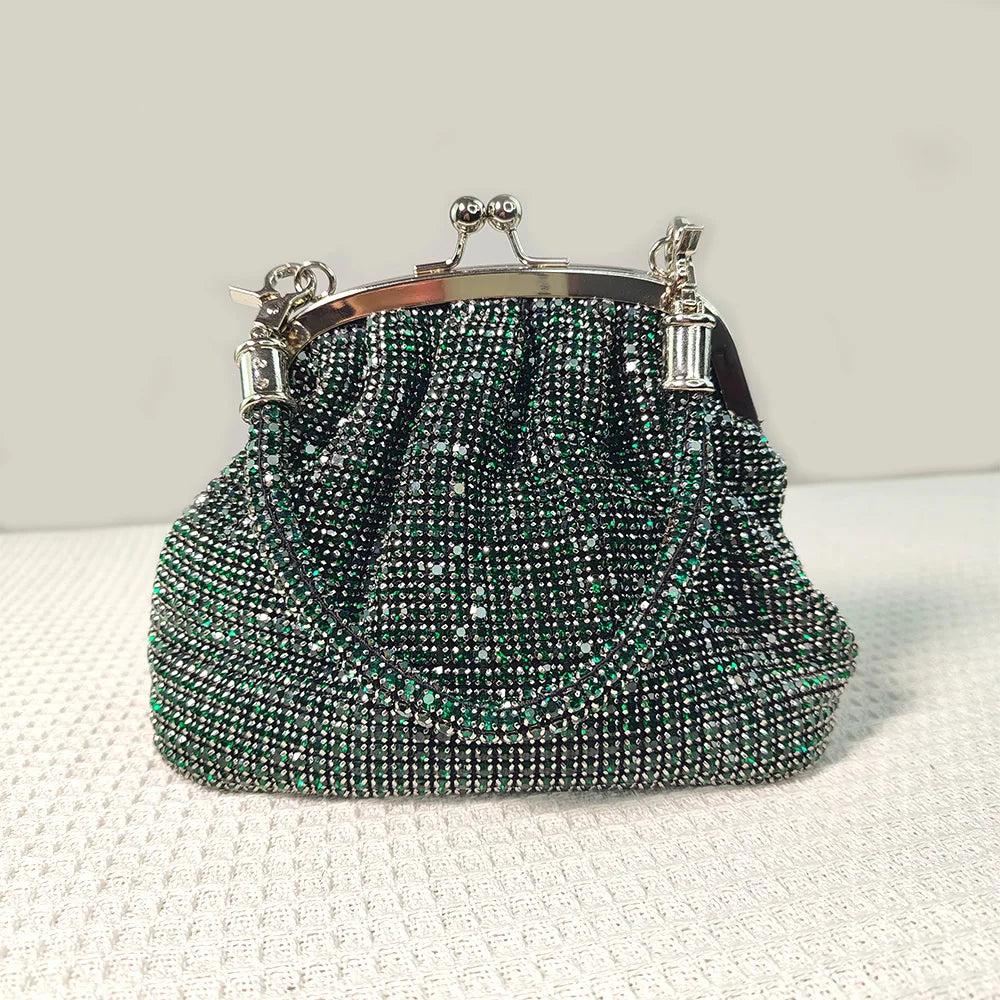 JIOMAY Women's Shiny Rhinestone Purse for Wedding Silver Clutch Bag evening Bag Luxury Clutch Bag Luxury Bags Designers Handbags