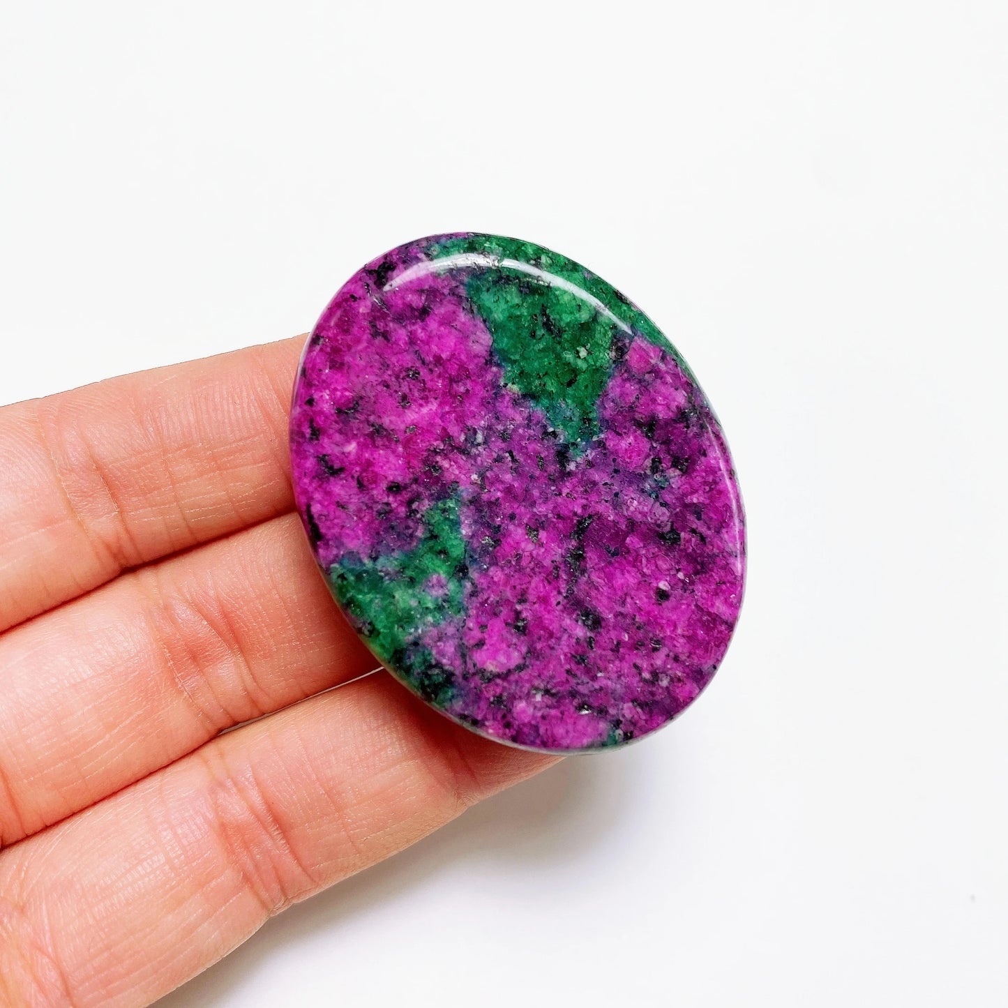 Natural Stone Thumb Worry Stone Crystal Quartz Oval Pocket Massage Palm Reiki Healing Therapy Meditation Spiritual Flake Gift