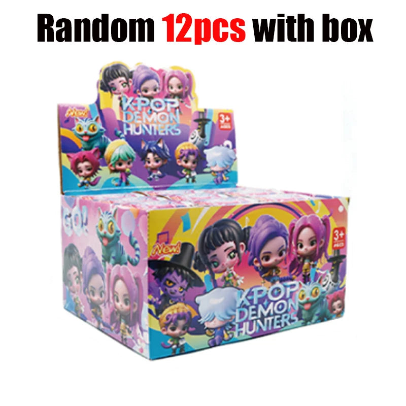 2025 NEW Anime KPop Demon Hunters Doll Vinyl Toy Rumi Mira zoi Character vinyl mask figurine Birthday Gift Fan Club Gifts