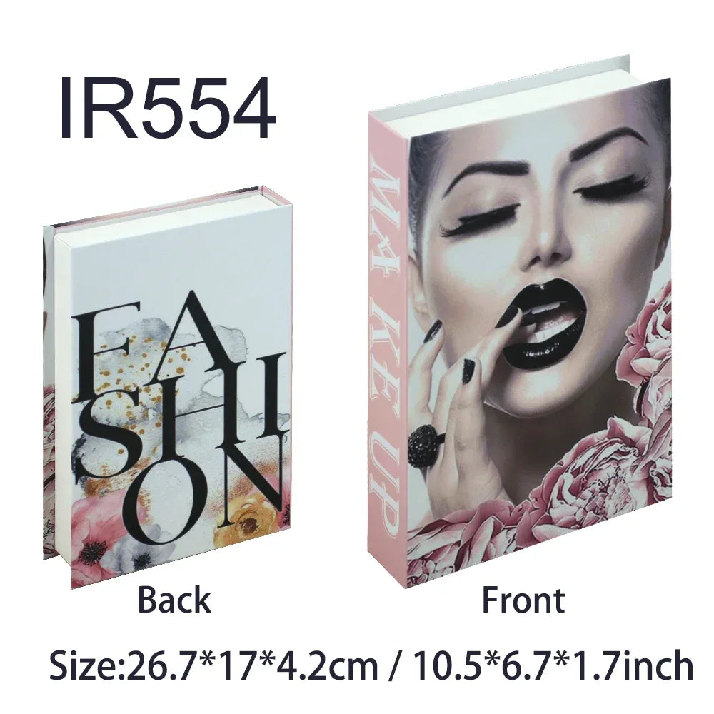 Luxury Fake Books for Decoration Openable Simulation Book Storage Box Coffee Table Books Villa Hotle Home Decor Shooting Props
