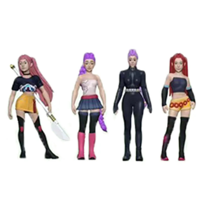 18pcs Kpop Demon Hunters blind box Figure Toy Derpys Tiger Rumi Mira Zoey Sussy Figurine Doll For Fans Christmas birthday Gift