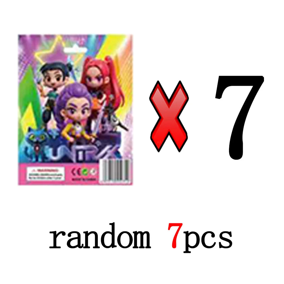 Kpop Demon Hunters 2025 Cute PVC Mystery Box Collectible Doll Model Desk Decoration Figure Toy for Kids Gift